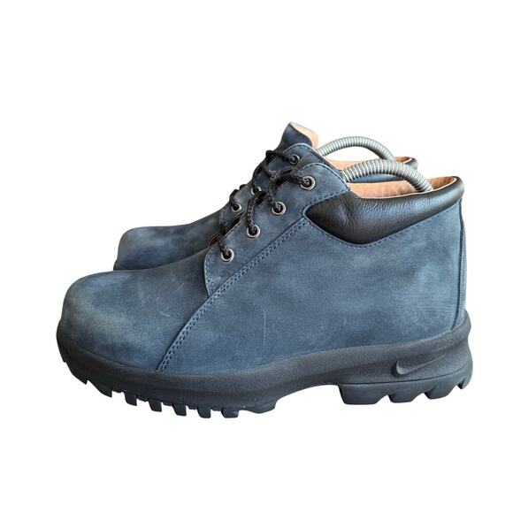Vintage Y2K Nike Airliner ACG Boots Gray Blue Suede Mens Size 7.5 - Picture 1 of 11